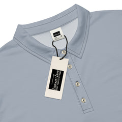 Men’s Slim Fit Polo Shirt in Grey, lioness-love