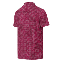 Men’s Slim Fit Polo Shirt in Burgundy, lioness-love