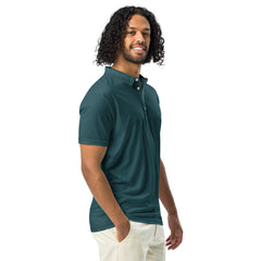 Men’s Slim Fit Polo Shirt Dark Teal, lioness-love