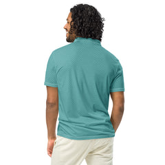 Men’s Slim Fit Polo Shirt in Teal, lioness-love