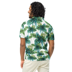 Men’s Slim Fit Polo Shirt Tropical Vibes, lioness-love