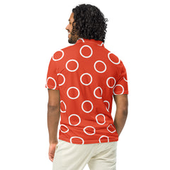 Men’s Slim Fit Polo Shirt in Orange, lioness-love