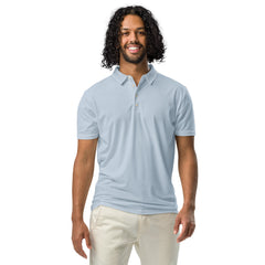 Men’s Slim Fit Polo in Light Blue, lioness-love