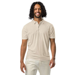 Men’s Slim Fit Polo in Beige, lioness-love