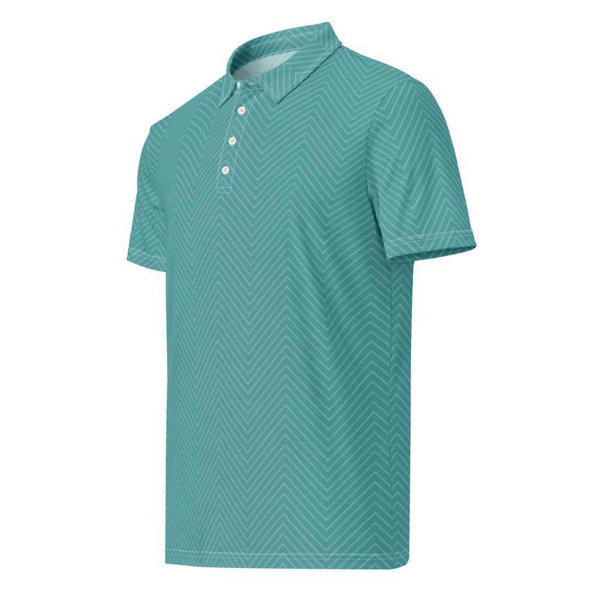 Men’s Slim Fit Polo Shirt in Teal, lioness-love