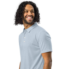 Men’s Slim Fit Polo in Light Blue, lioness-love