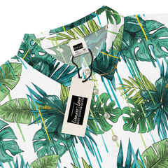 Men’s Slim Fit Polo Shirt Tropical Vibes, lioness-love