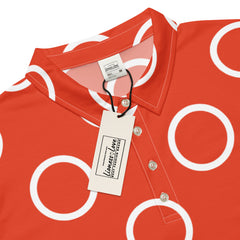 Men’s Slim Fit Polo Shirt in Orange, lioness-love