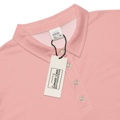 Men’s Slim Fit Polo in Peach, lioness-love