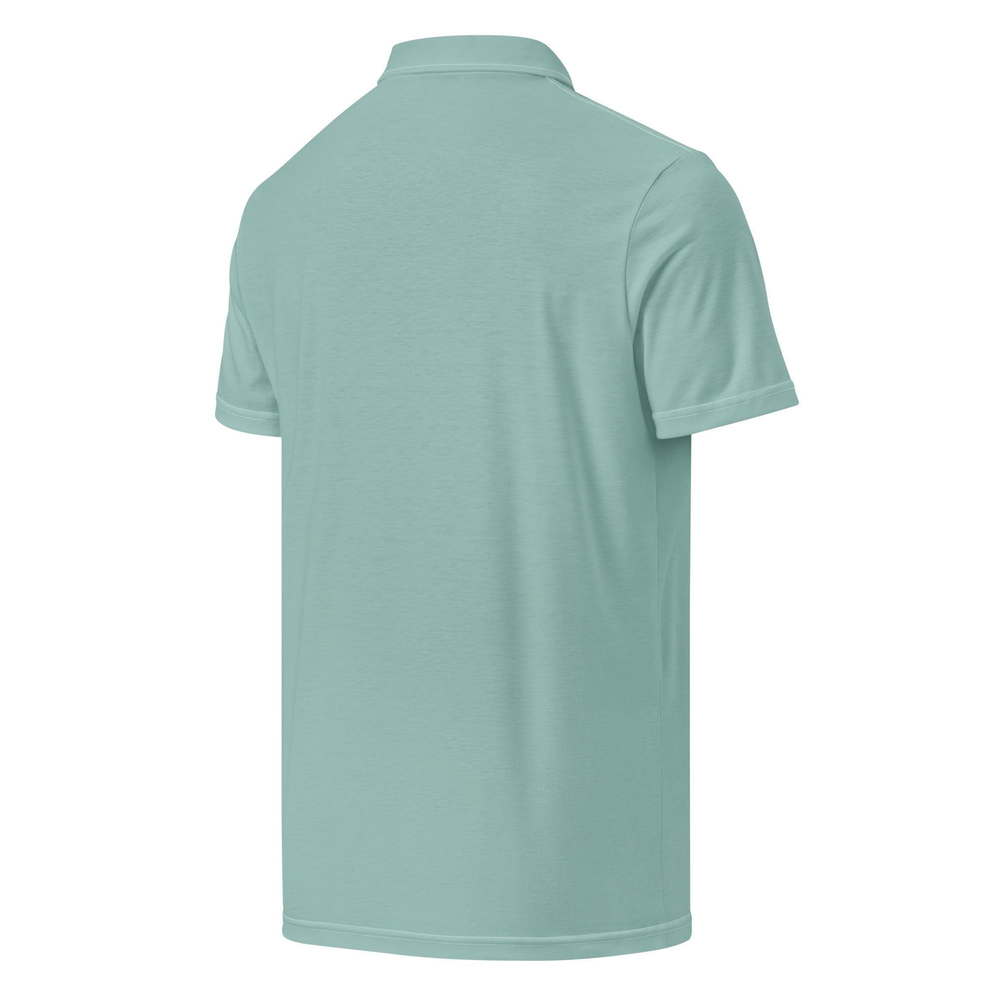 Men’s Slim Fit Polo Shirt in Sea Green, lioness-love