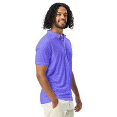 Men’s Slim Fit Polo Shirt, Purple Designer, lioness-love