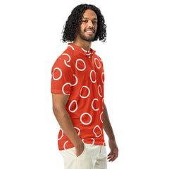 Men’s Slim Fit Polo Shirt in Orange, lioness-love