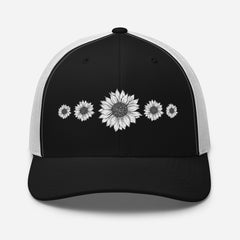 Trucker Cap, Daisy Embroidered Style, lioness-love