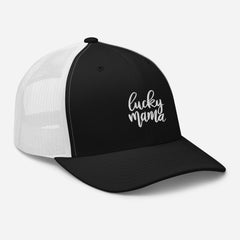 Trucker Cap, Embroidered Lucky Momma, lioness-love