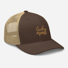 Trucker Cap, Lucky Momma, Embroidered, lioness-love