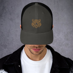 Trucker Cap, Embroidered Tiger, lioness-love