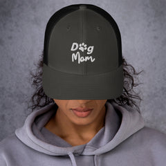 Trucker Cap, Dog Mom Embroidered, lioness-love