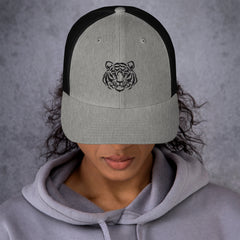 Trucker Cap, Tiger Embroidered Style, lioness-love