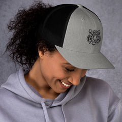 Trucker Cap, Tiger Embroidered Style, lioness-love