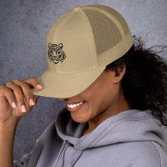 Trucker Cap, Tiger Embroidered Style, lioness-love