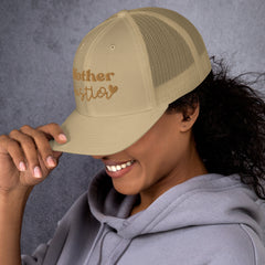 Trucker Cap, Embroidered Mother Hustler, lioness-love