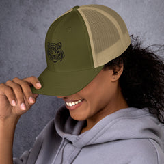 Trucker Cap, Tiger Embroidered Style, lioness-love