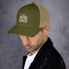 Trucker Cap, Embroidered Super Dad, lioness-love