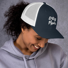 Trucker Cap, Dog Mom Embroidered, lioness-love