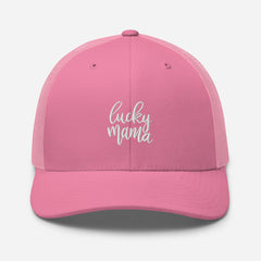 Trucker Cap, Embroidered Lucky Momma, lioness-love