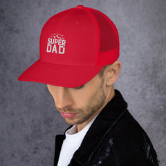 Trucker Cap, Embroidered Super Dad, lioness-love