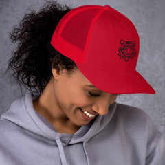 Trucker Cap, Tiger Embroidered Style, lioness-love