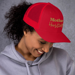 Trucker Cap, Embroidered Mother Hustler, lioness-love