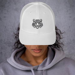 Trucker Cap, Tiger Embroidered Style, lioness-love