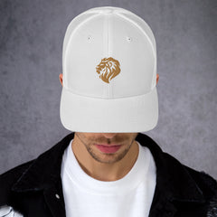 Trucker Cap, Embroidered Lion, lioness-love