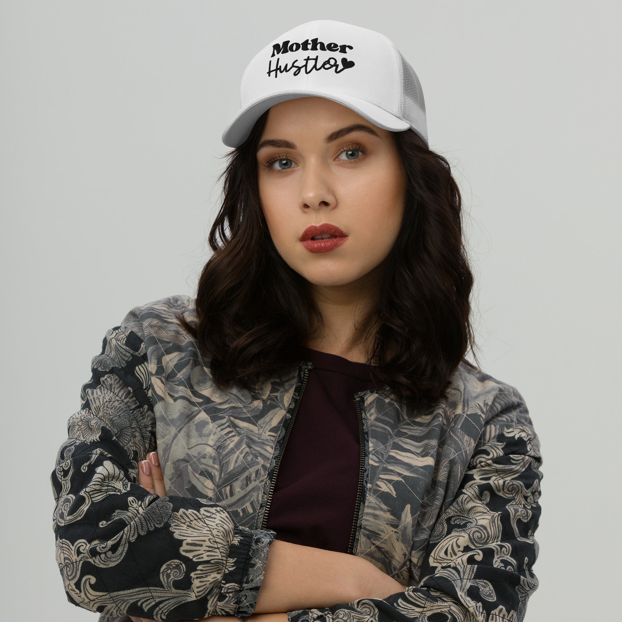 Trucker Cap, Mother Hustler, Embroidered, lioness-love.com