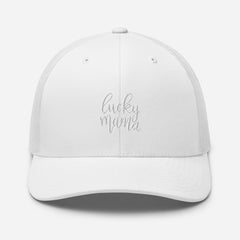 Trucker Cap, Embroidered Lucky Momma, lioness-love