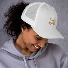 Trucker Cap, Lucky Momma, Embroidered, lioness-love