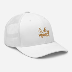 Trucker Cap, Lucky Momma, Embroidered, lioness-love