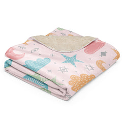 Sweet Stars and Moons Sherpa blanket lioness-love