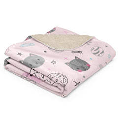 Space Cat Sherpa blanket lioness-love