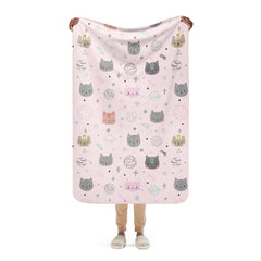 Space Cat Sherpa blanket lioness-love