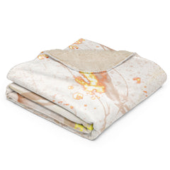 Chic Abstract Sherpa blanket lioness-love