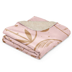 Astro Rose Gold Sherpa blanket lioness-love