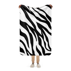 Cozy Zebra Sherpa blanket lioness-love