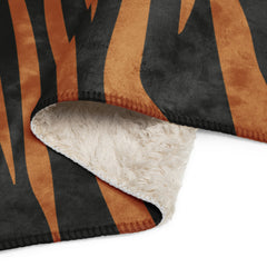 Tiger Print Sherpa blanket lioness-love