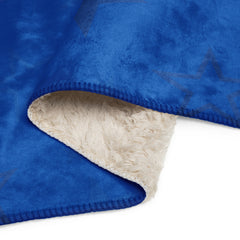 Cobalt Blue Sherpa blanket