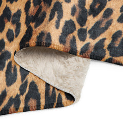 Luxe Leopard Sherpa blanket www.lioness-love.com