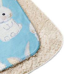 White Bunny Sherpa blanket lioness-love