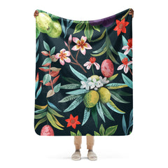 Tropical Sherpa blanket