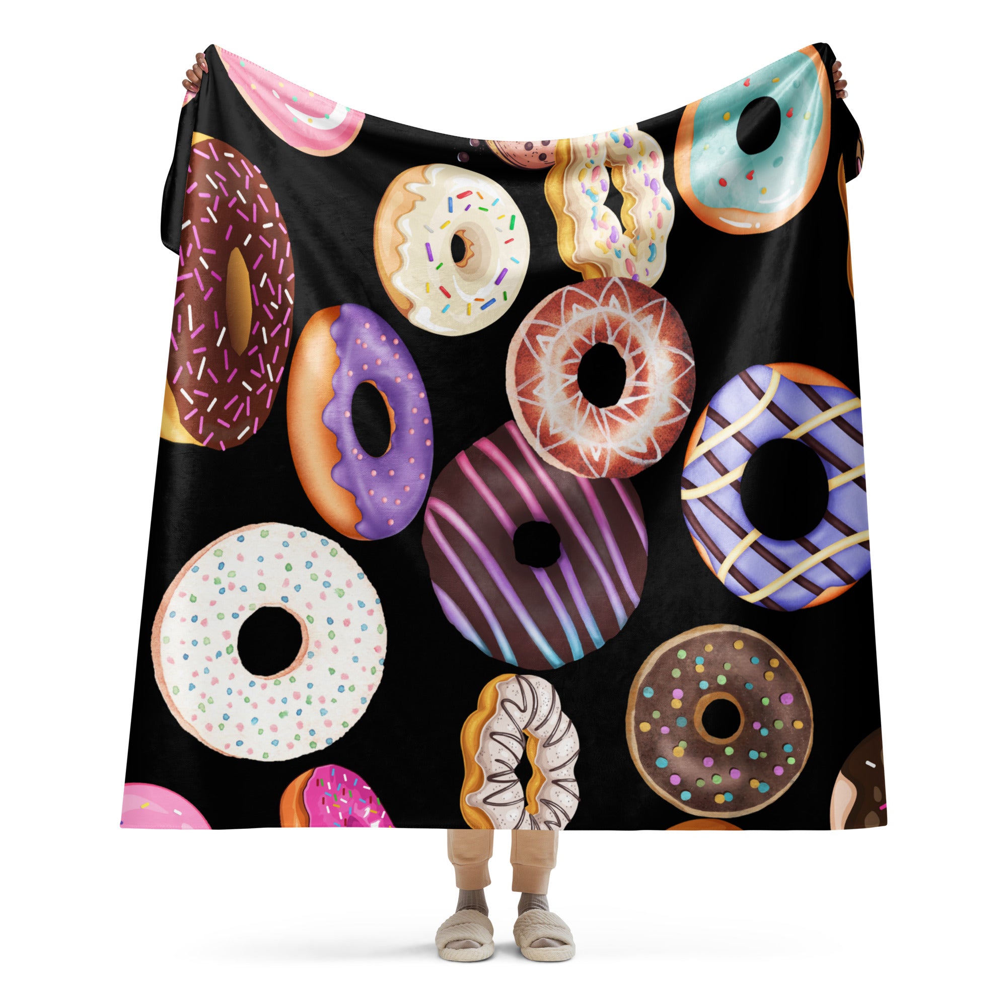 Donut Sherpa blanket